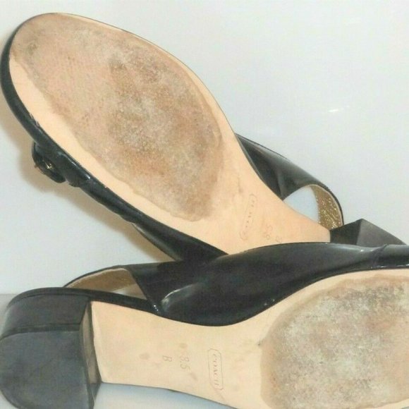 COACH Sling Back Shoes Size 8.5 Woman's Shoes w/ Original Box Woman's Flat Shoes - Picture 8 of 9